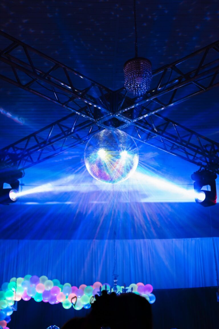 Dynamic moving lights in action during a live event, provided by WestWave AV event lighting rentals.