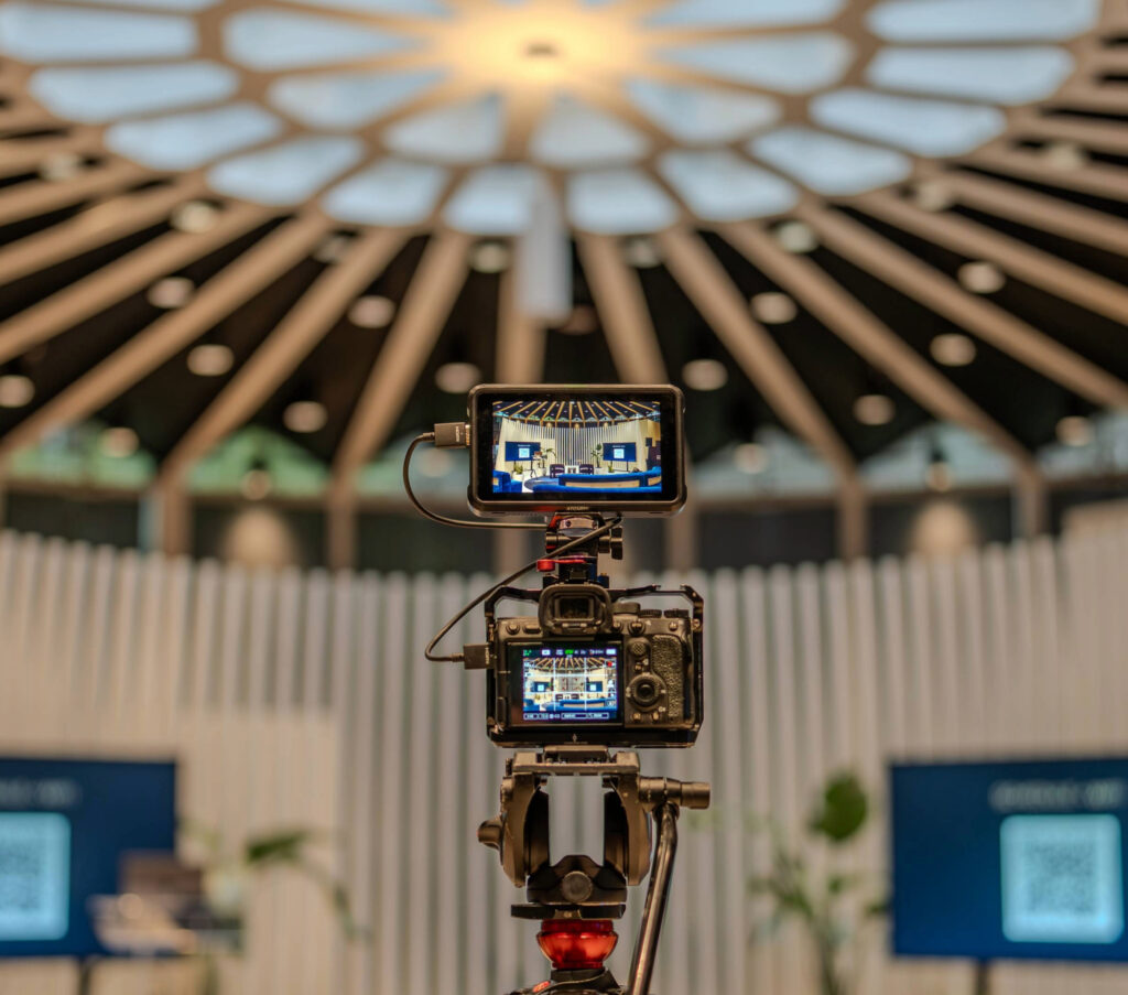 Presentation camera and monitor at the SVB Experience Center
