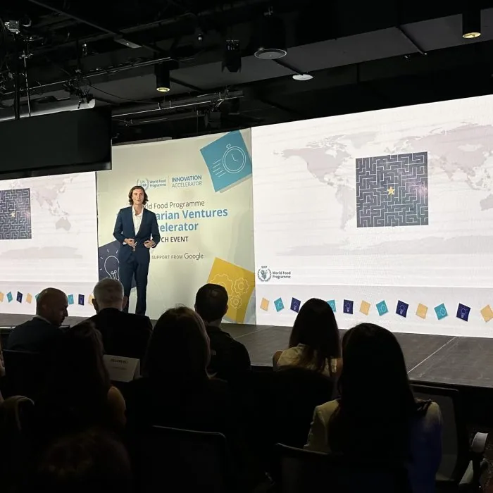 Person giving presentation using our Audio Visual Production Services in San Francisco